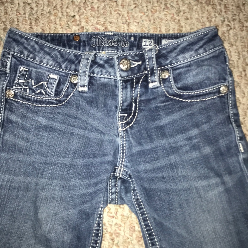 Girls size 12x29 Miss Me bootcut jeans